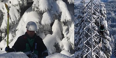 Uludağ'da zorlu mesai