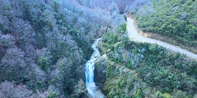 Yağmurlar Sudüşen Şelalesi'ne hayat verdi