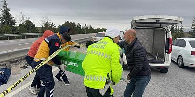 Yan yatan araçta 1kişi öldü, 2 kişi yaralandı