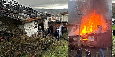 Yaşlı çift yangında hayatını kaybetti