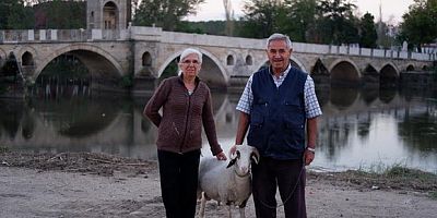  Yaşlı çiftin can dostu