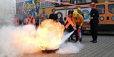 Yıldırım Belediyesi'nden nefes kesen tatbikat
