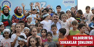 Yıldırım'da sokaklar şenlendi