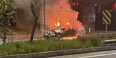 Yol trafiğe kapandı