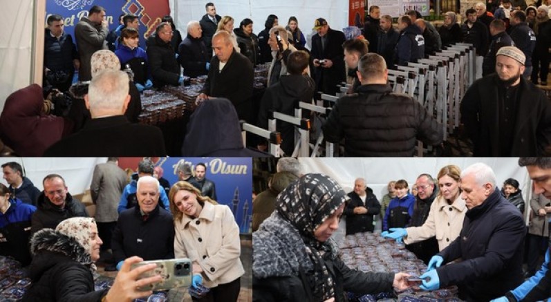 Ulu Cami'de Ramazan'a tatlı başlangıç