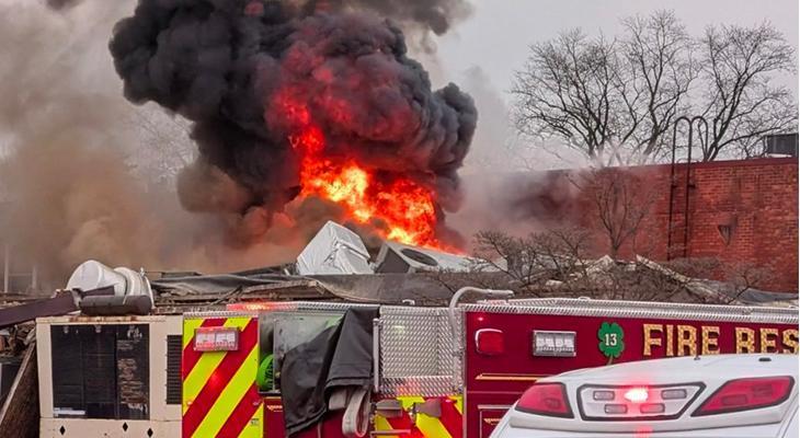 Yaşlı bakımevinde şiddetli patlama! 