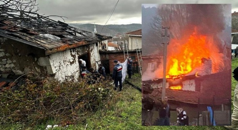 Yaşlı çift yangında hayatını kaybetti