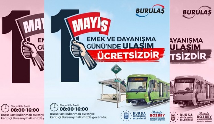 1 Mayıs'ta ulaşım ücretsiz