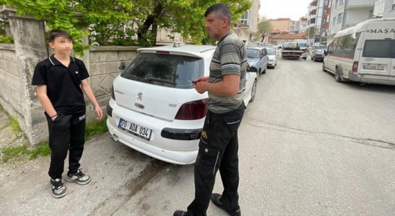13 yaşındaki sürücünün annesine 40 bin lira ceza