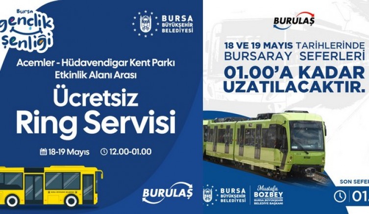 19 Mayıs’ta ulaşım ücretsiz