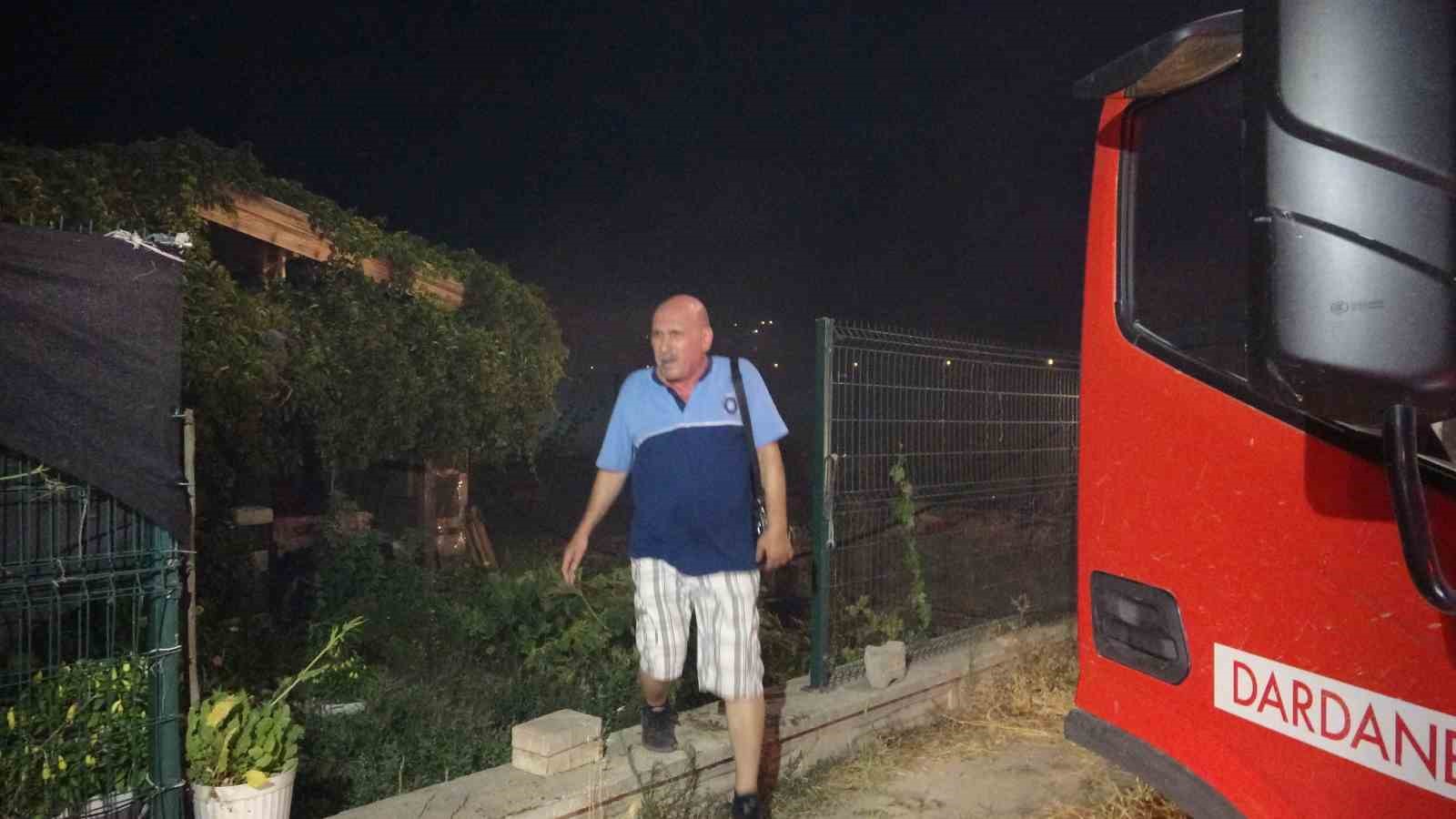 Çanakkale’de tarım arazisindeki yangın kontrol altına alındı