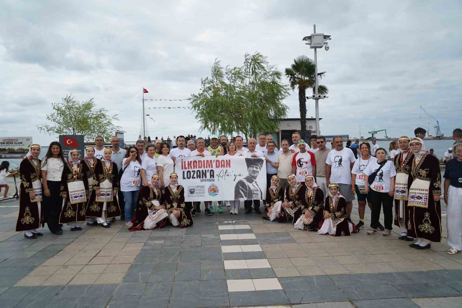 Samsun’da Lozan’ın 103. yılında Ata’ya Saygı Koşusu
