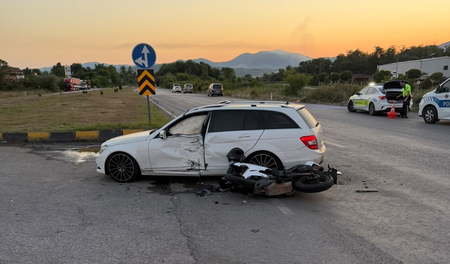 Zonguldak’ta kazada motosiklet sürücüsü hayatını kaybetti