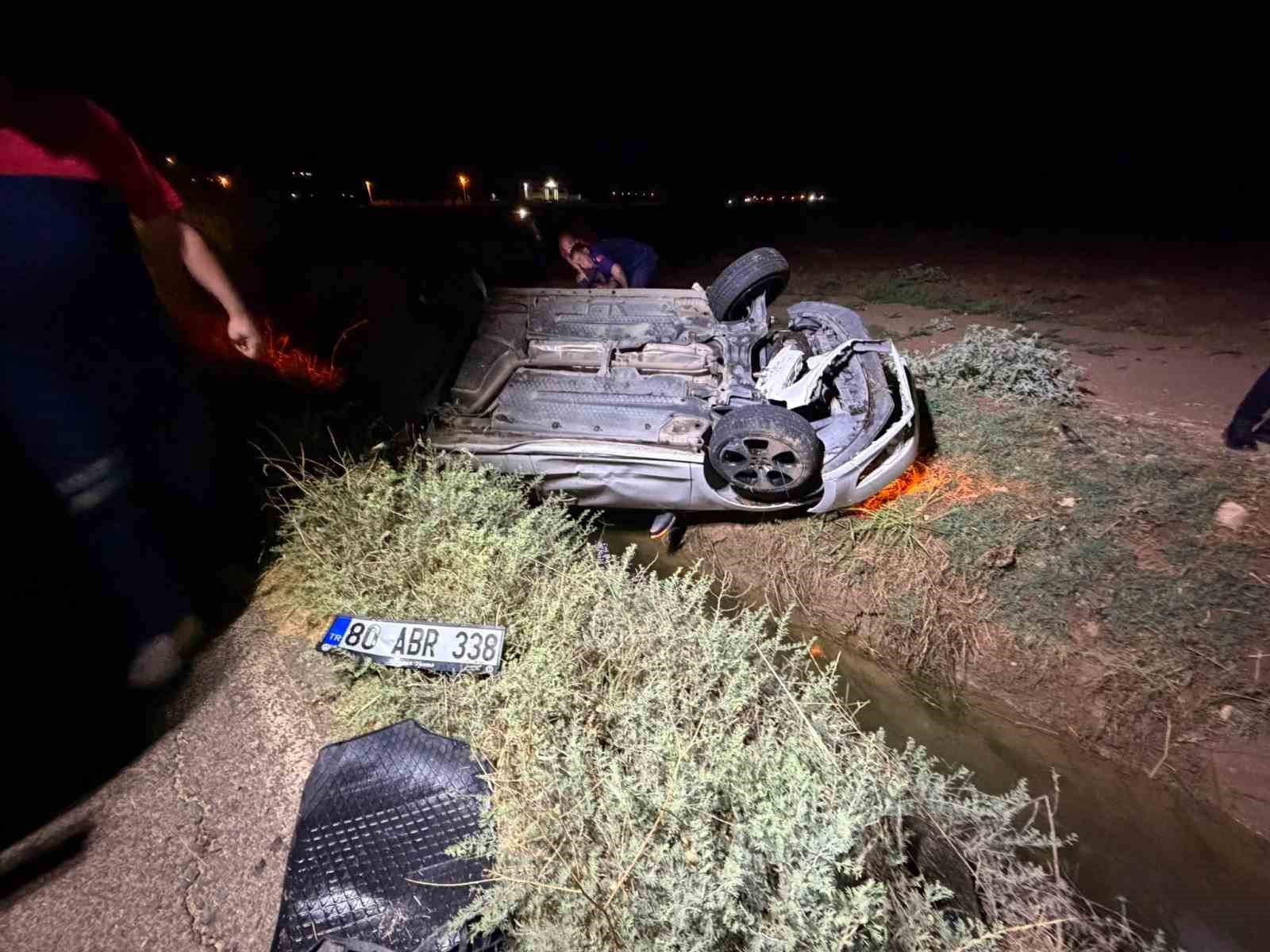 Mardin’de otomobil takla attı: 3 yaralı