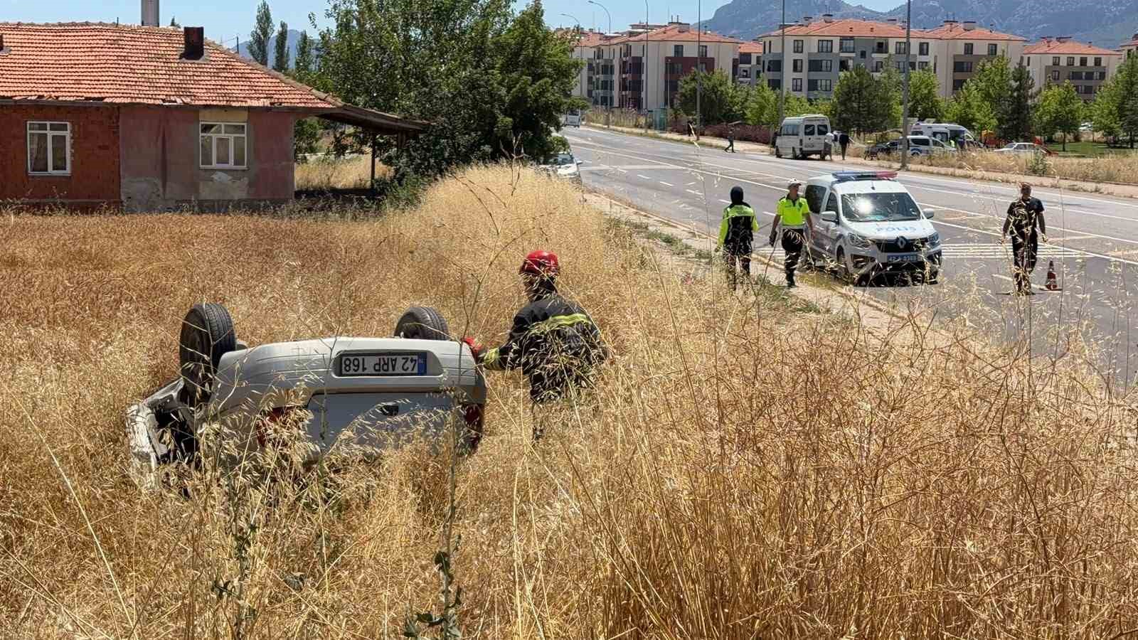 Konya’da otomobiller çarpıştı: 4 yaralı