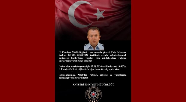 Evde rahatsızlanan polis, hastanede hayatını kaybetti