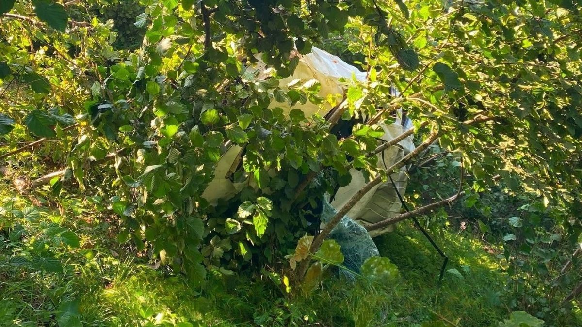 Giresun’da kamyonet fındık bahçesine devrildi: 1 ölü