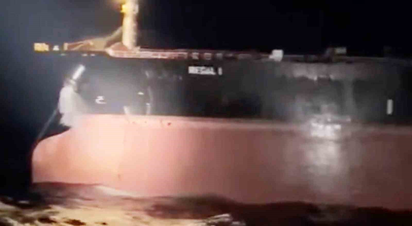 Makine arızası nedeniyle sürüklenen tanker kurtarıldı