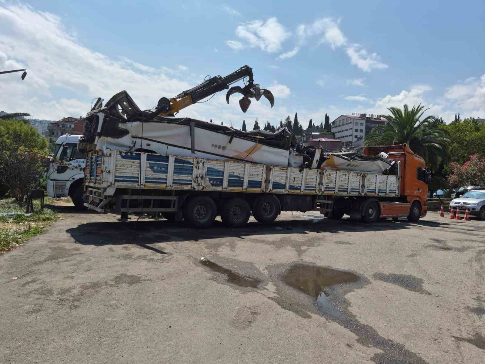 Trabzon’da hurdaya ayrılan araçlar ekonomiye kazandırılıyor