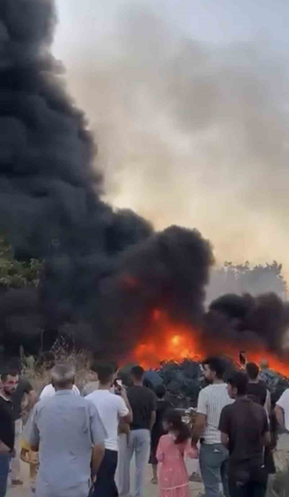 Bursa’da hurdalık alanda yangın