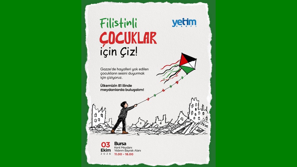 Filistinli çocuklar için resim çizecekler