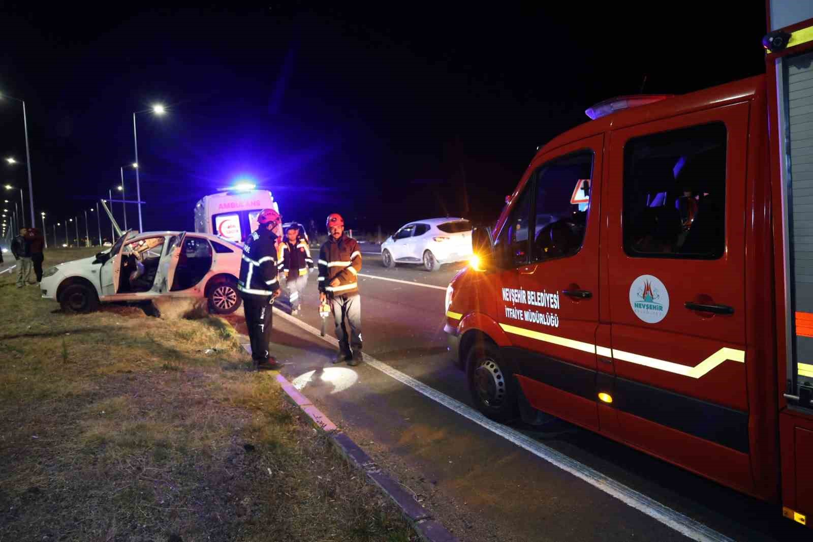 Tilkiden kaçan otomobil kazaya neden oldu: 1 yaralı