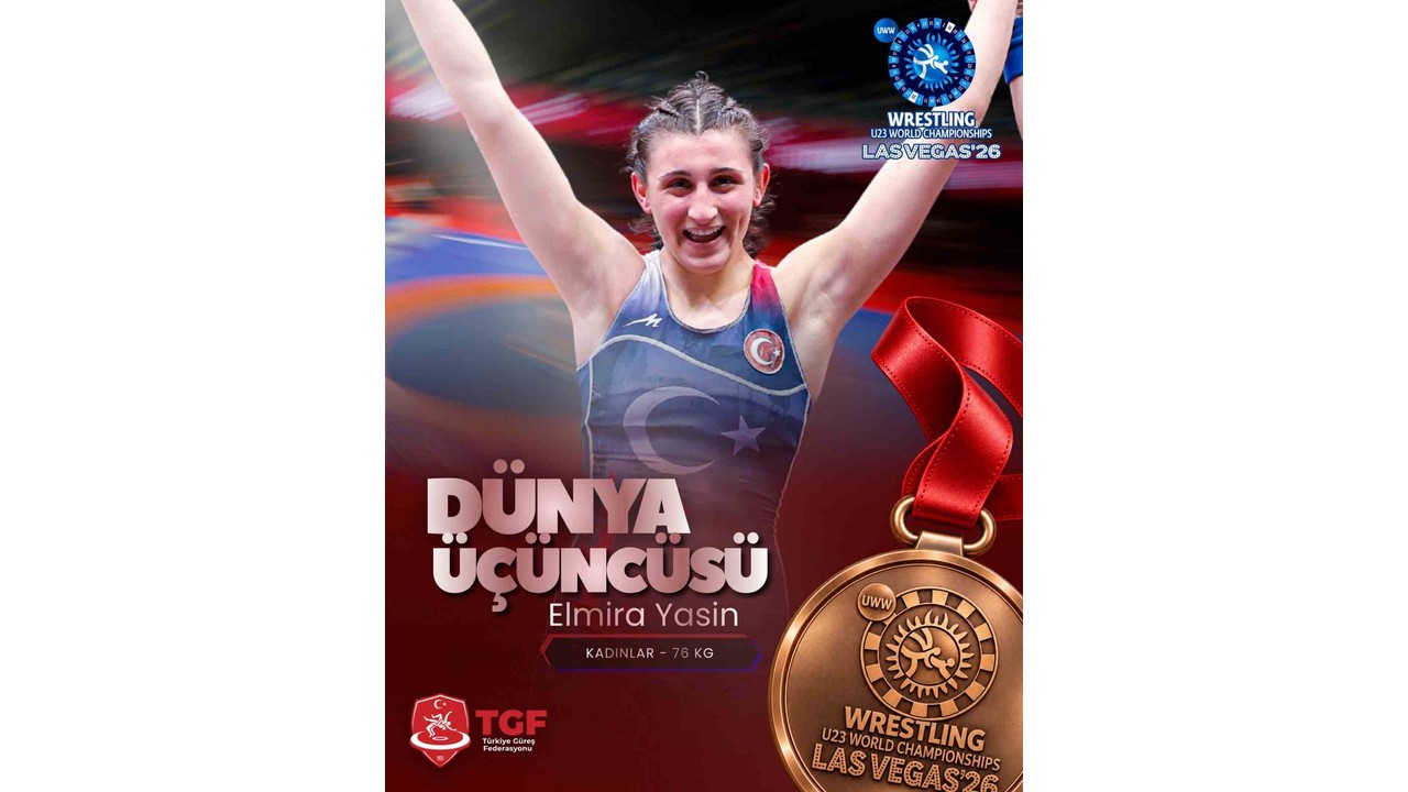 Milli güreşçi Elmira Yasin, dünya üçüncüsü oldu