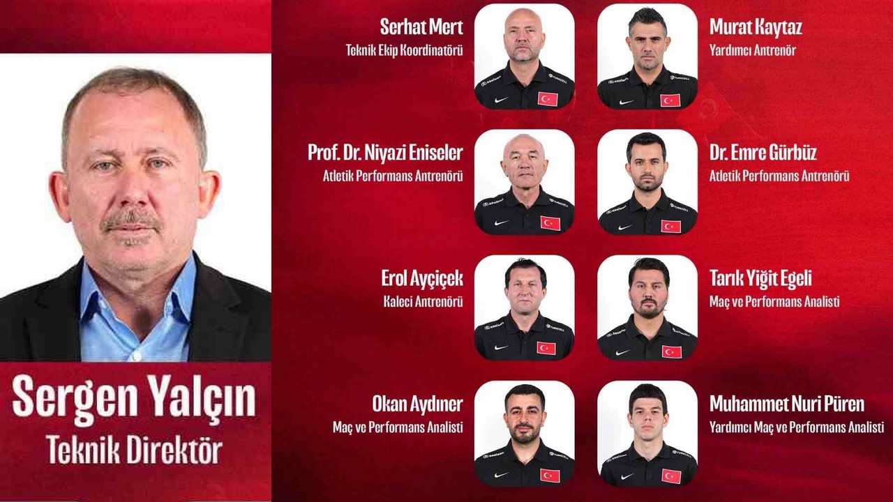 Sergen Yalçın’ın teknik ekibi belli oldu