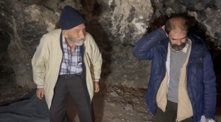 Mağarada yaşayan adamın hikâyesi mutlu sonla bitti;