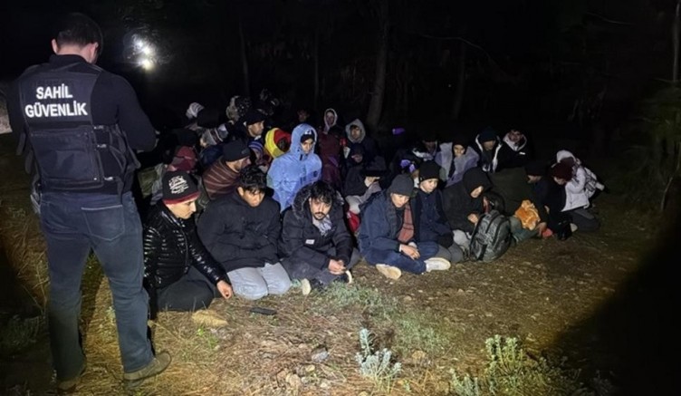 24’ü çocuk 58 düzensiz göçmen yakalandı