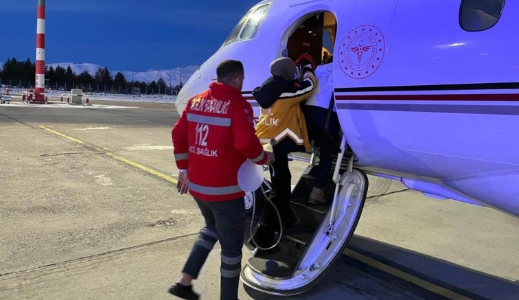 5 aylık bebek uçak ambulansla Ankara'ya sevk edildi