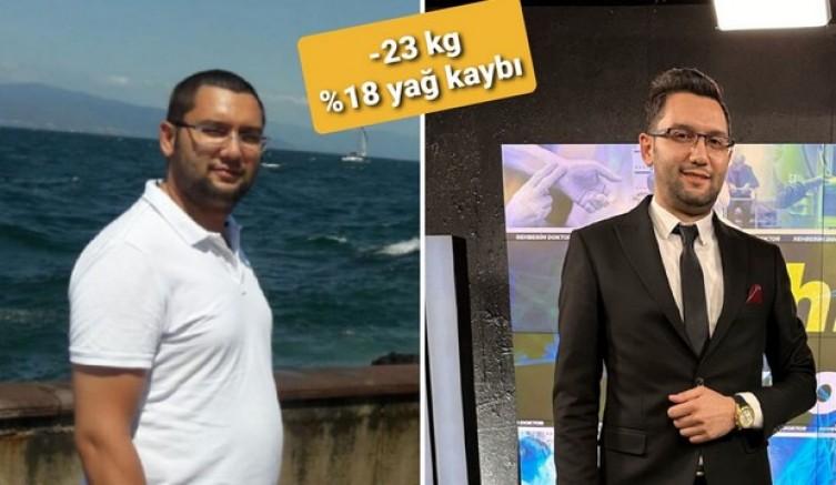 6 ayda 23 kilo verdi