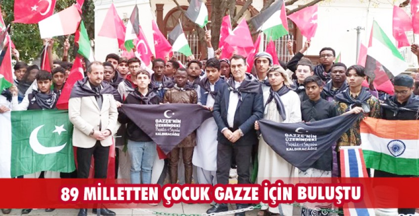 89 milletten çocuk Gazze için buluştu