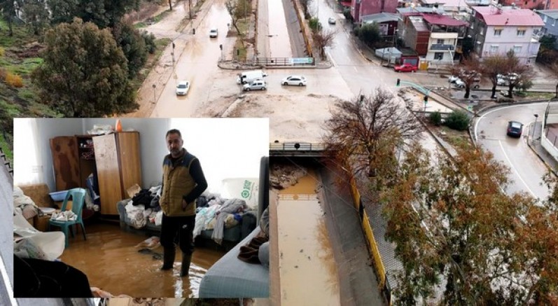 Adana’da selden geriye ıslak eşyalar, çamurlu yollar kaldı