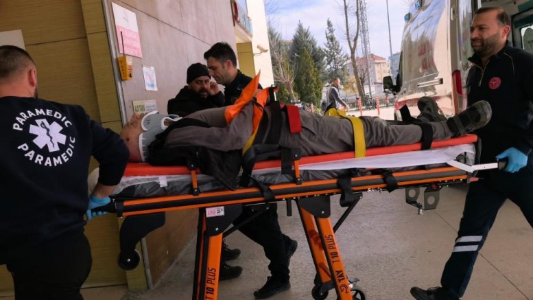 Ağaçtan düşen yaşlı adam ağır yaralandı