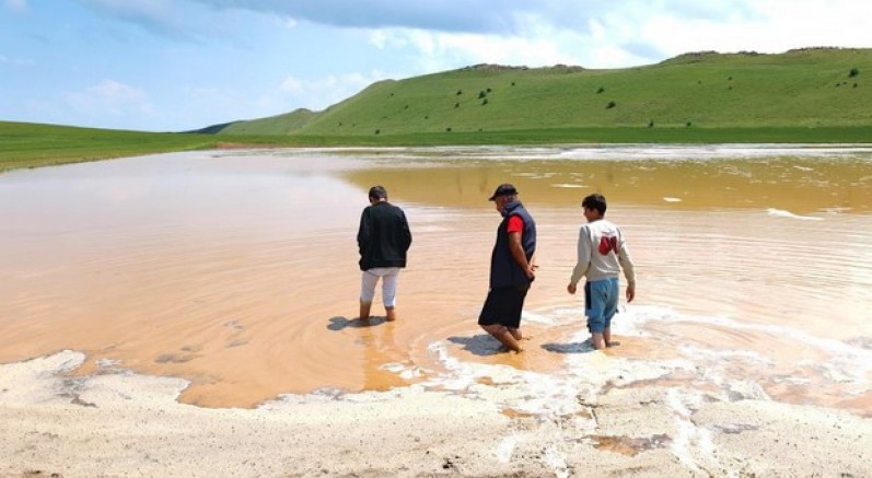 Ahlat'ta sel tarım arazilerine zarar verdi