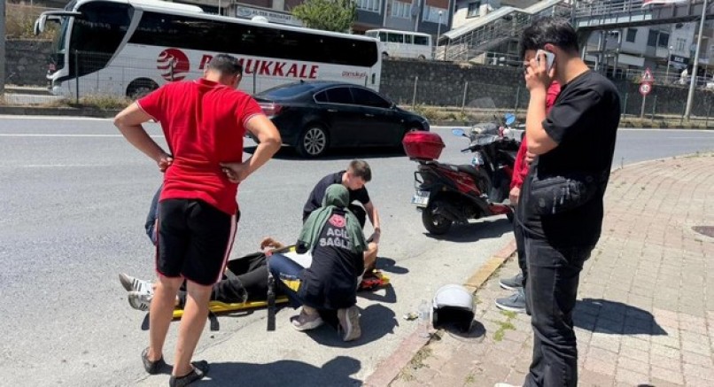 Alaplı'da motosiklet kazası: 1 kişi yaralandı
