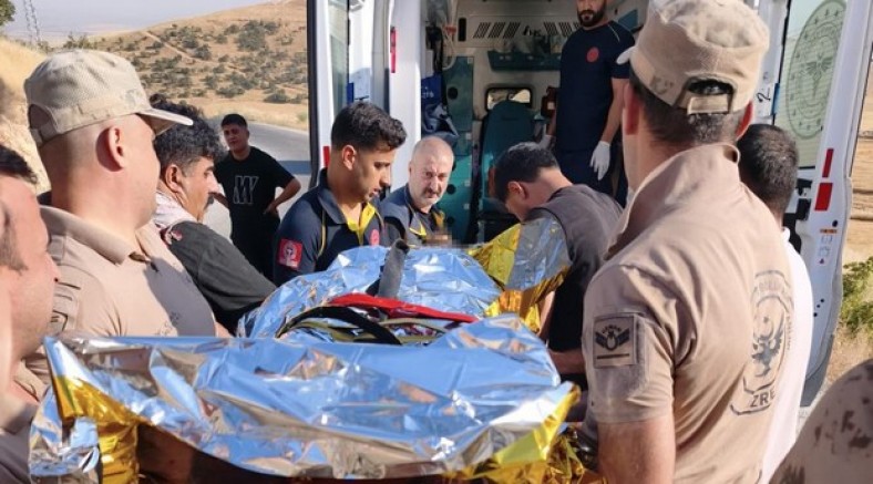 Alevlerin ortasında kalan çoban ağır yaralandı