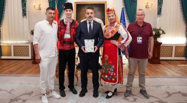 Altın Karagöz ekiplerinden Başkan Vekili Biba'ya ziyaret