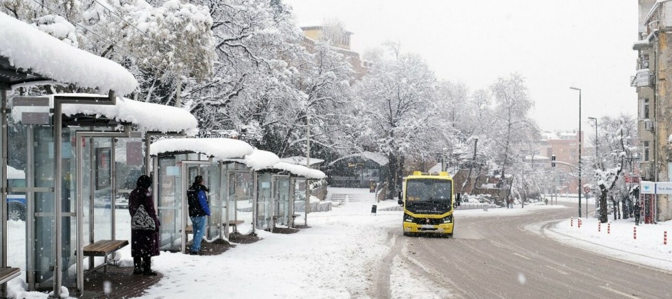 Aman dikkat; Bursa'da kar kapıya dayandı...