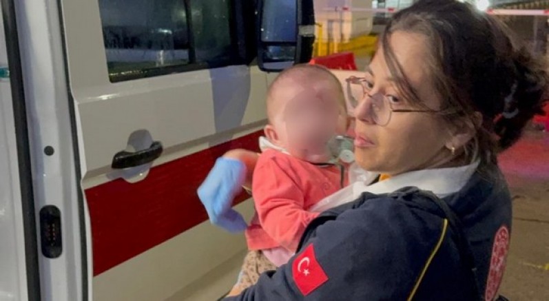Anne ve 6 aylık bebeği hastanelik oldu