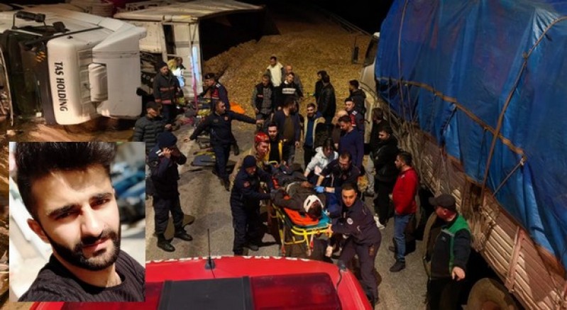 Araçta sıkışan genç sürücü hayatını kaybetti
