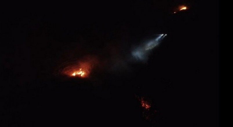 Balıkesir'de gece yarısı orman yangını çıktı