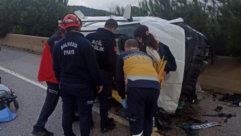 Balıkesir'de trafik kazası: 1 yaralı