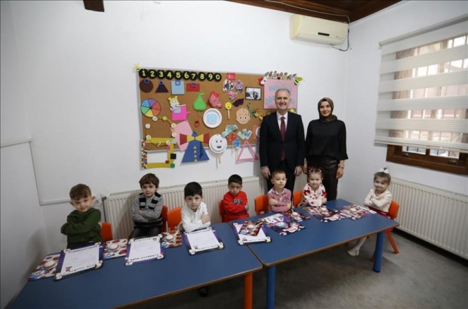 Başkan Alper Taban, İnegöl'de miniklerin heyecanına ortak oldu