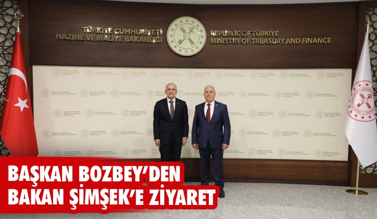 Başkan Bozbey'den Bakan Şimşek'e ziyaret