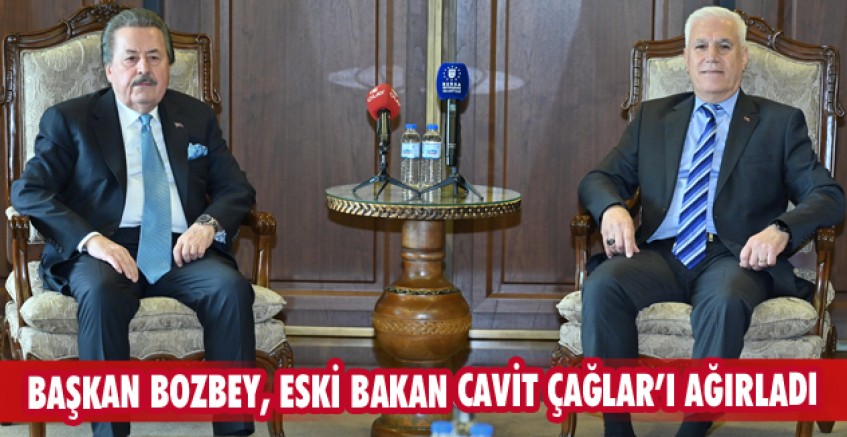 Başkan Bozbey, eski Bakan Cavit Çağlar’ı ağırladı