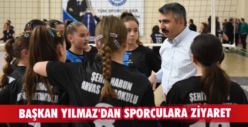 Başkan Yılmaz'dan sporculara ziyaret