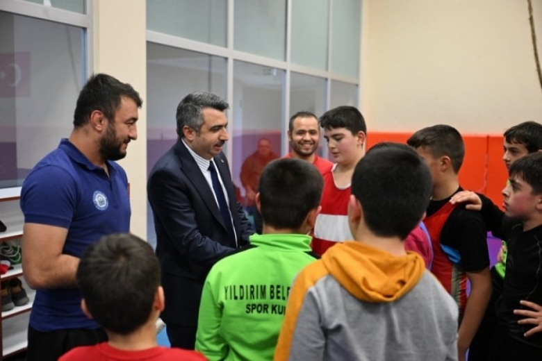 Başkan Yılmaz, geleceğin şampiyonlarına moral verdi