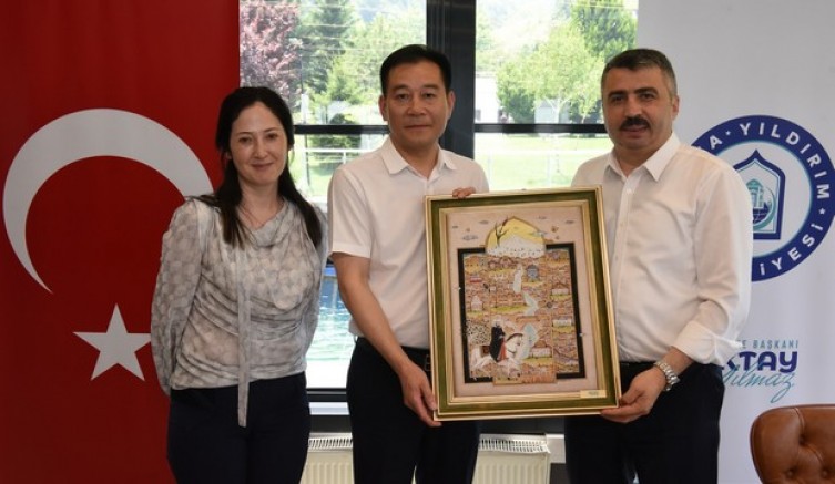 Başkan Yılmaz'ın konukları Çin'den